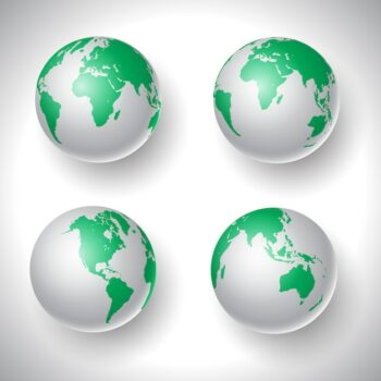 Free Vector | World globes collection