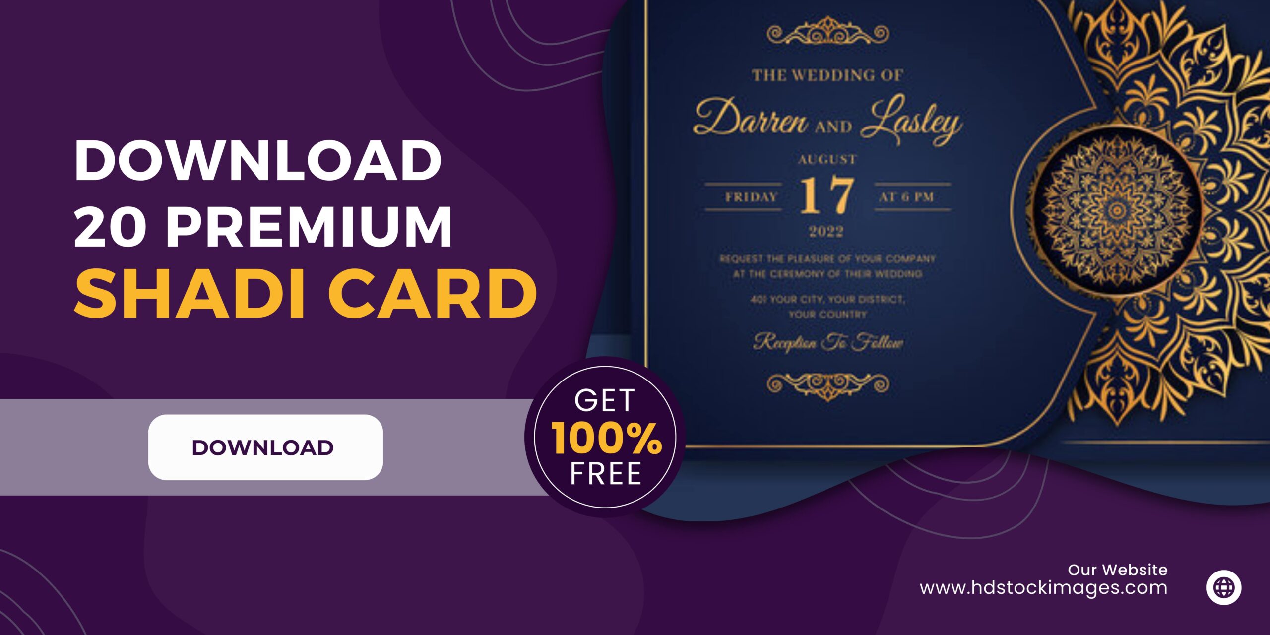 Download 20 Premium Shadi Card Design for free