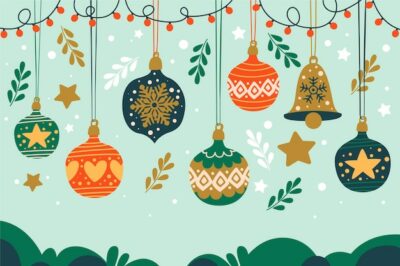 Free Vector | Flat christmas season celebration background