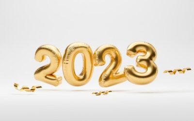 Free Photo | 2023 golden balloon on white background for for preparation happy new year merry christmas and start new business concept by realistic 3d render