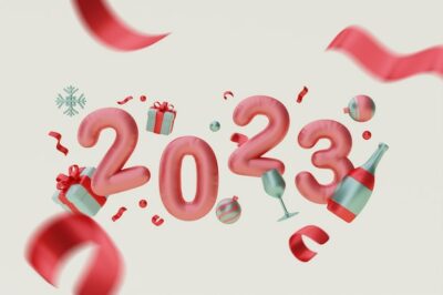 Free Photo | 3d new year 2023 background