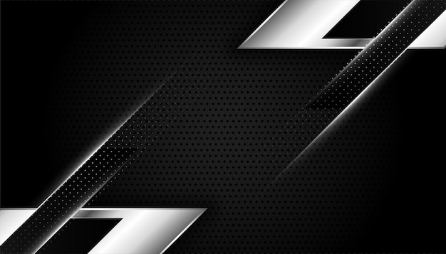 Free Vector | Abstract black and silver wallpaper with geometric shapes