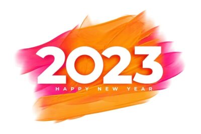Free Vector | Abstract colorful 2023 happy new year event card