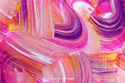 Free Vector | Abstract painted brush strokes background