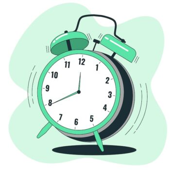 Free Vector | Alarm clock concept illustration