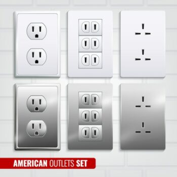 Free Vector | American outlets set