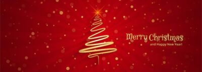 Free Vector | Beautiful merry christmas tree banner template design