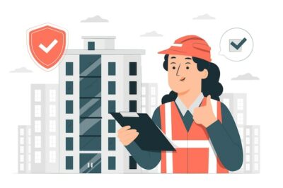Free Vector | Building safety concept illustration
