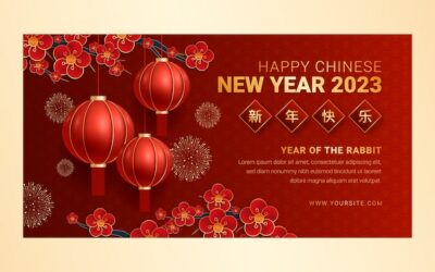 Free Vector | Chinese new year celebration social media post template