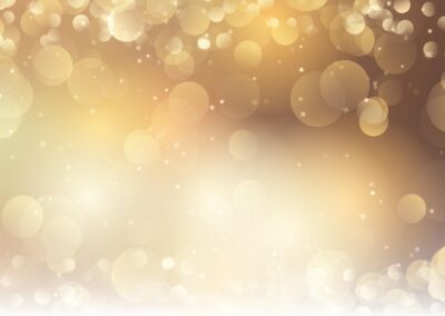 Free Vector | Christmas background with bokeh lights and stars