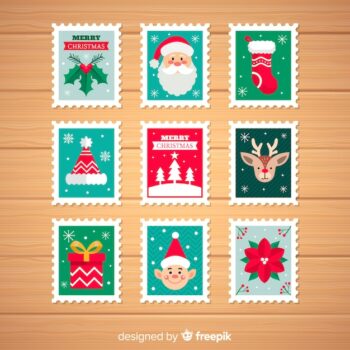 Free Vector | Christmas characters elements pack
