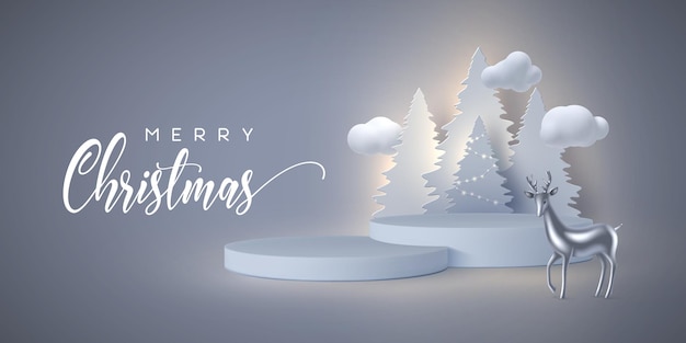 Free Vector | Christmas holiday banner.