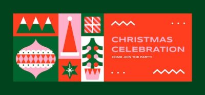 Free Vector | Christmas season celebration social media cover template