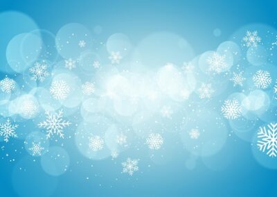Free Vector | Christmas snowflake background with bokeh lights