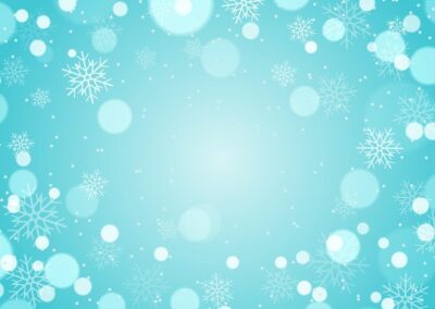 Free Vector | Christmas snowflakes and bokeh lights design background