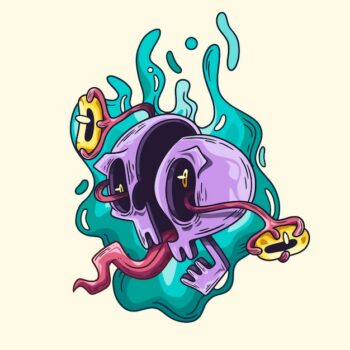 Free Vector | Crazy universe abstract illustration