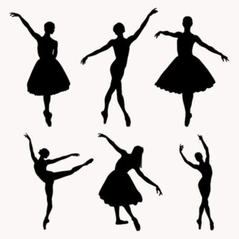 Free Vector | Dance flat dancer silhouette