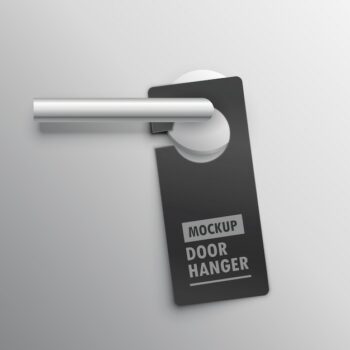 Free Vector | Door hanger, mockup