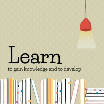 Free Vector | Education template learn to gain knowledge and to develop