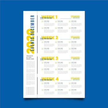 Free Vector | Event programming poster template