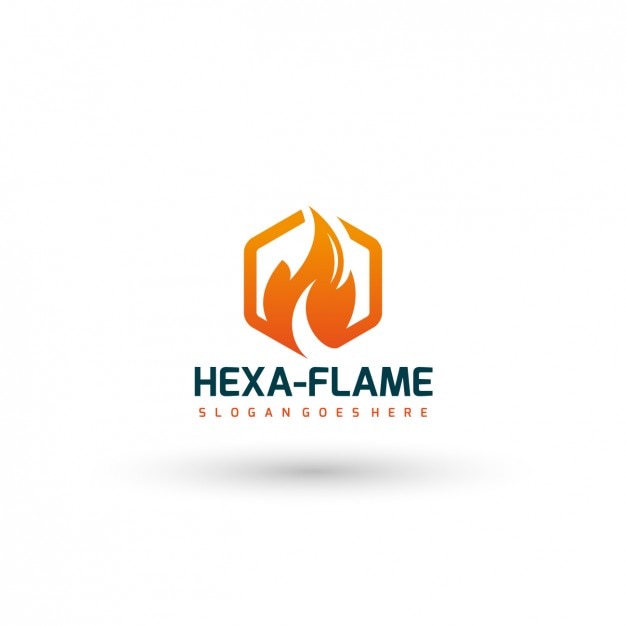 Free Vector | Flame company logo template