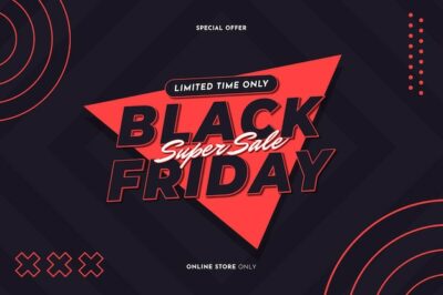 Free Vector | Flat black friday background