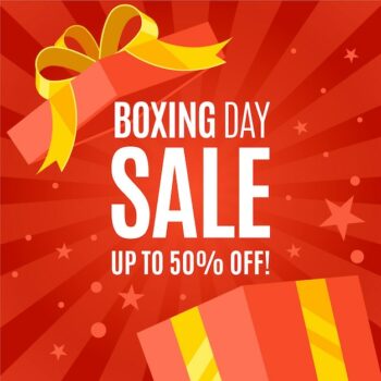 Free Vector | Flat boxing day sale
