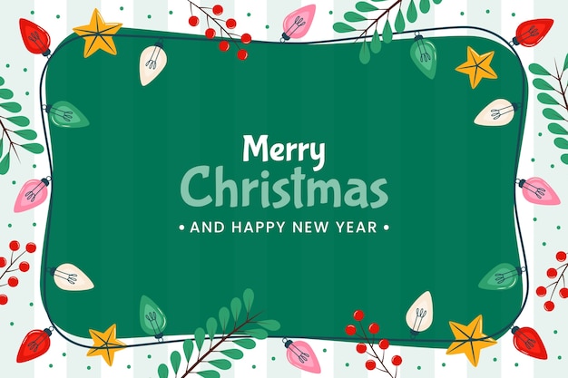 Free Vector | Flat christmas season celebration background