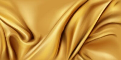 Free Vector | Gold silk folded fabric