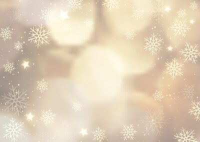 Free Vector | Golden christmas background with snowflakes and stars design