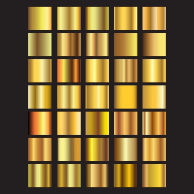 Free Vector | Golden squares collection