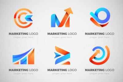 Free Vector | Gradient marketing logo collection