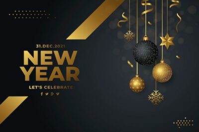 Free Vector | Gradient new year background