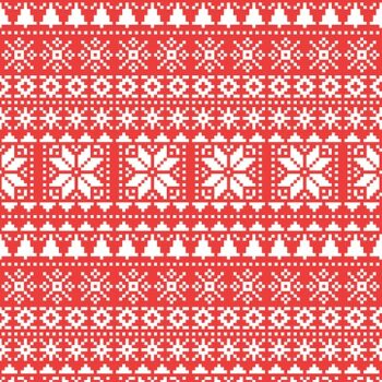 Free Vector | Knitted christmas pattern
