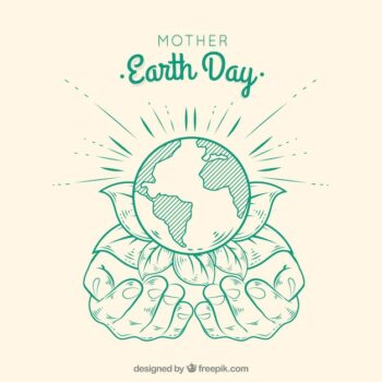 Free Vector | Mother earth day hand drawn background