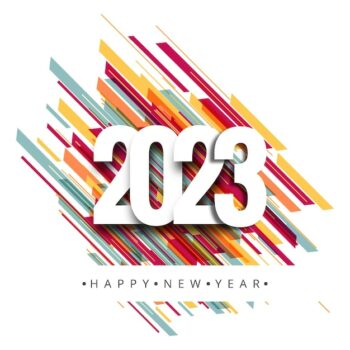 Free Vector | New year 2023 holiday card celebration holiday background
