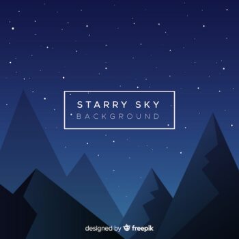 Free Vector | Night starry sky background