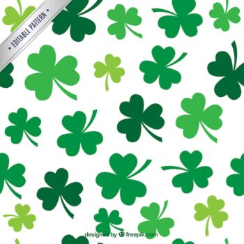 Free Vector | Pattern with shamrocks