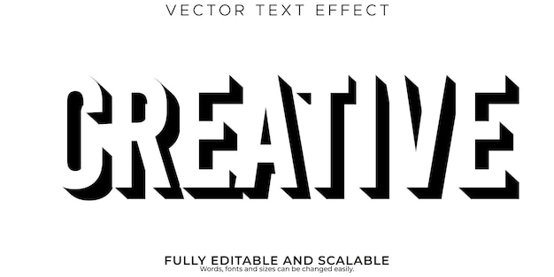 Free Vector | Poster design text effect editable modern and creative text style