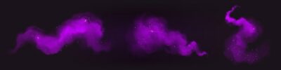Free Vector | Purple paint powder splashes flows of magic dust
