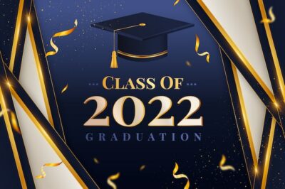 Free Vector | Realistic class of 2022 background