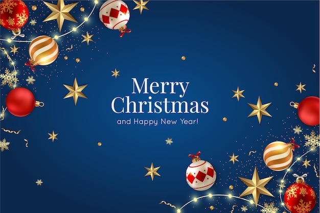 Free Vector | Realistic luxury christmas background