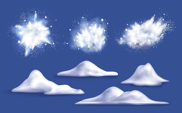 Free Vector | Realistic snow