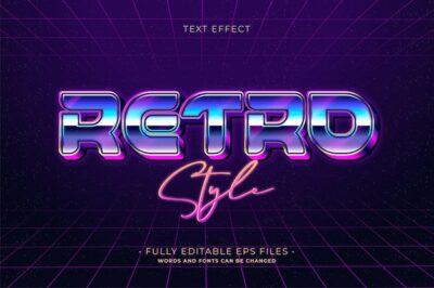 Free Vector | Retro text effect