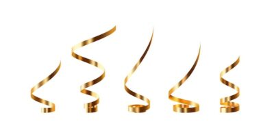Free Vector | Set of golden serpentine
