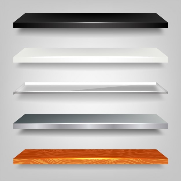 Free Vector | Shiny shelf pack