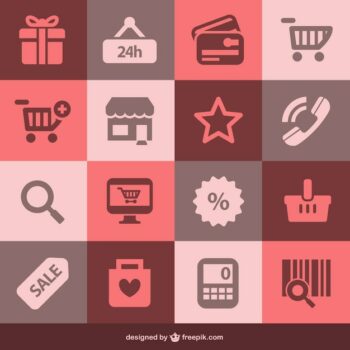 Free Vector | Shopping icons
