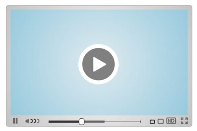 Free Vector | Skin for web video player, minimalistic design