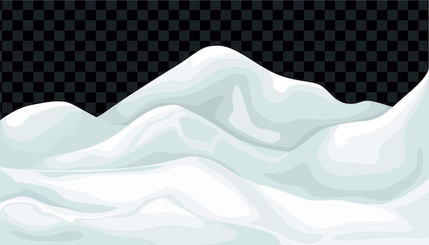 Free Vector | Snowdrift transparent background