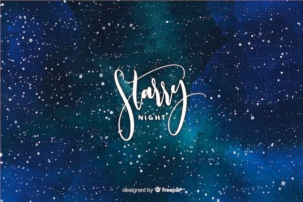Free Vector | Starry night background